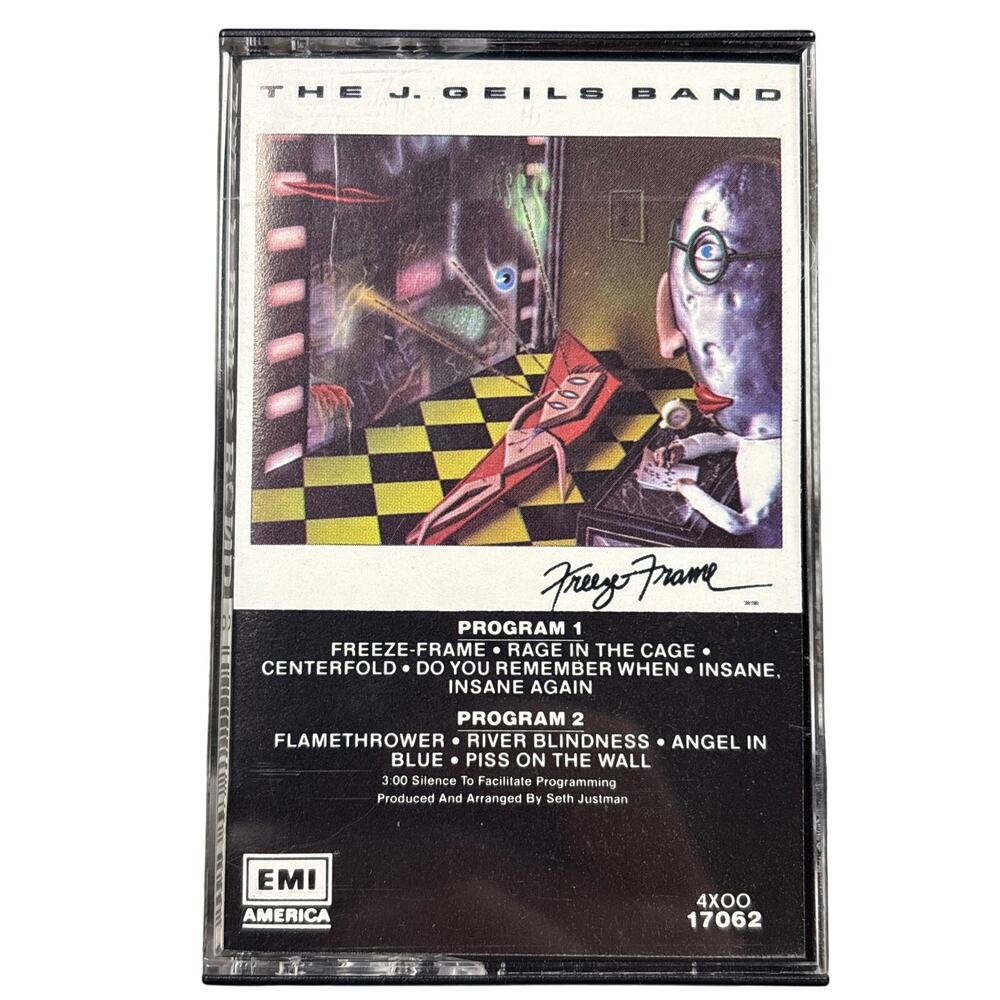 The J. Geils Band - Freeze Frame Cassette Tape 1981 EMI Records